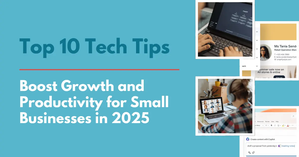 Top 10 Tech tips for small businesses 2025